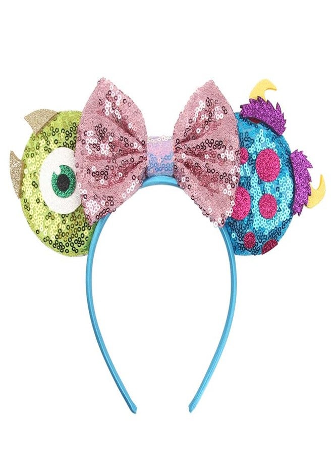MADO Mike James mouse ears headband for women adults kids,Park mini ears headbands for women kids girls (monster-a) - Image 1